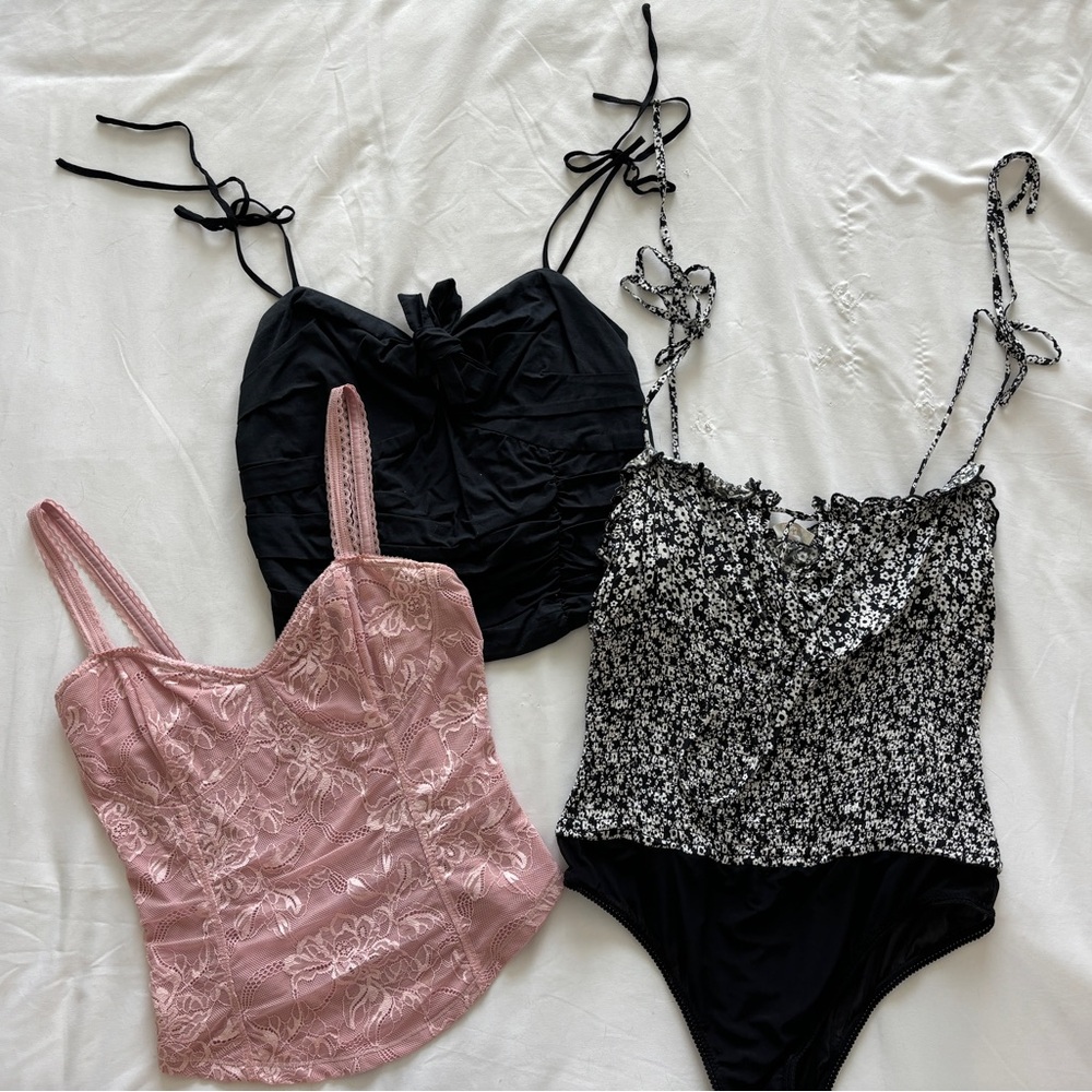 3 Free People Tops/ Bodysuit